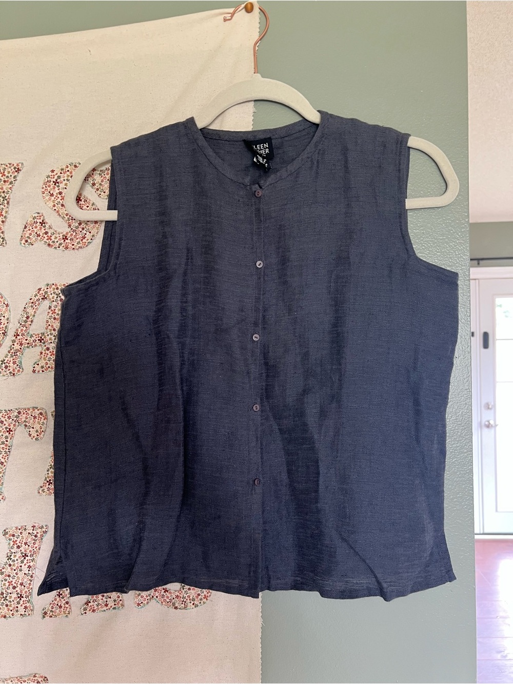 Eileen Fisher Linen/Cotton sleeveless top